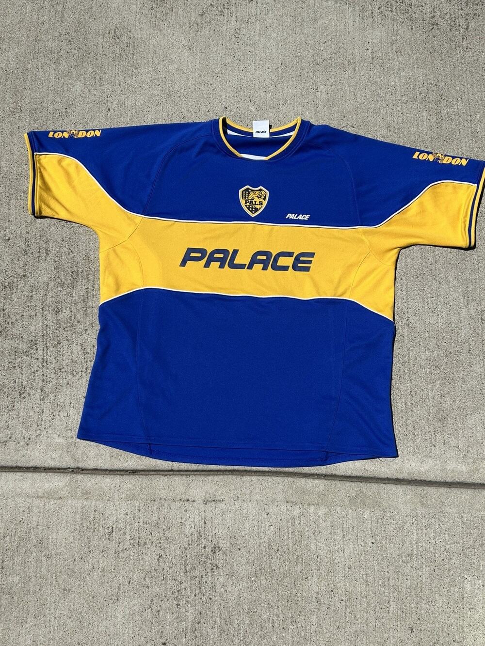 Palace Palamat Boca Juniors Jersey Navy Blue Yellow Size Xl Mens